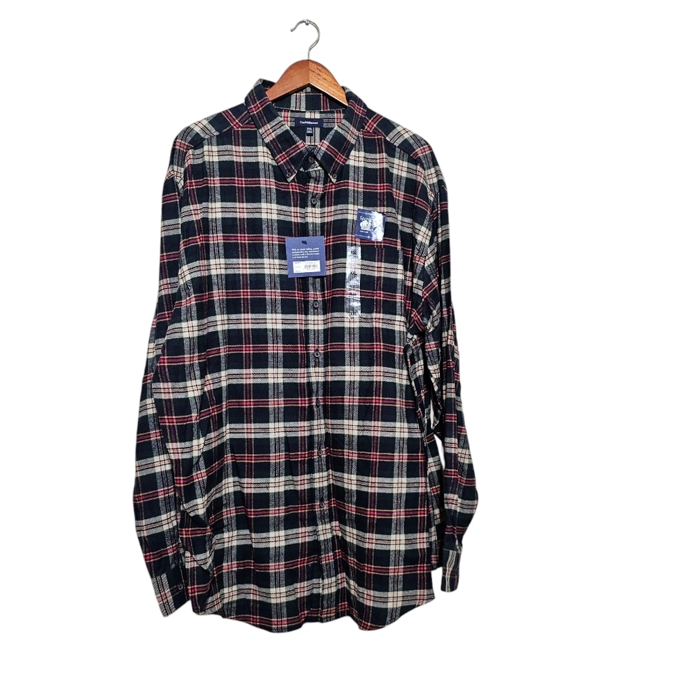 Croft & Barrow - Signature Plaid Flannel - Red, Blue & Green - XXL‎ - NWT